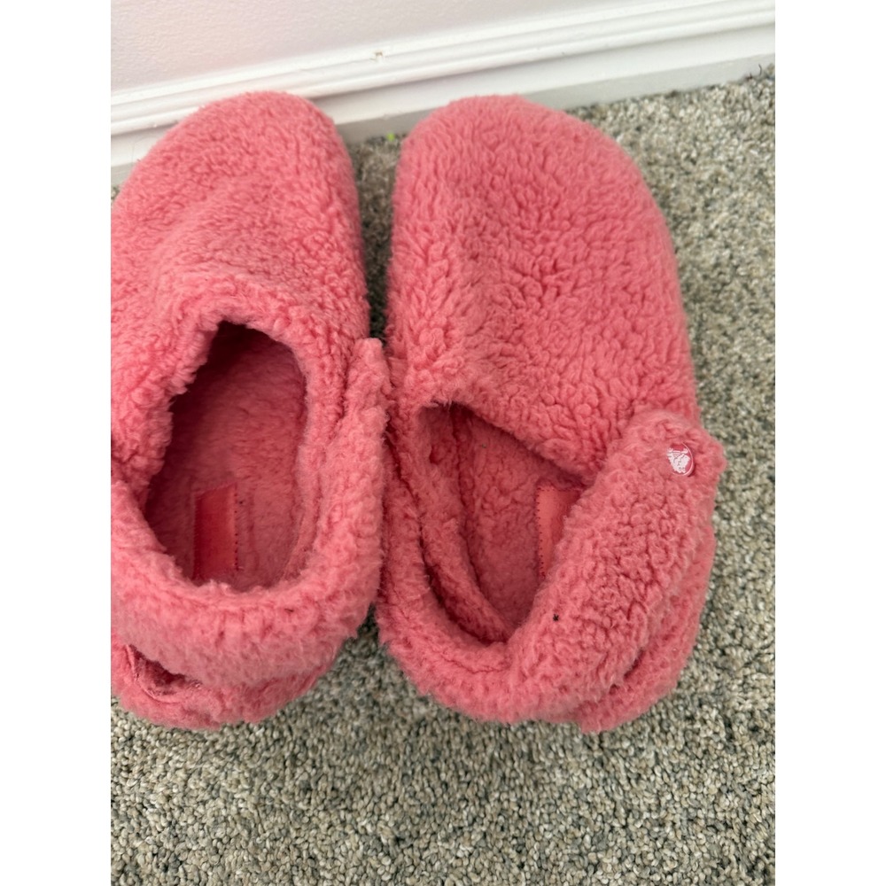 Crocs Classic Cozzzy Slippers – Hot Blush Pink – Women's 10 / Men's 8 - Picture 5 of 8